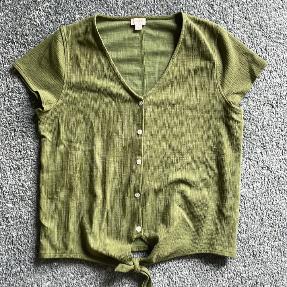 J. Crew olive button down